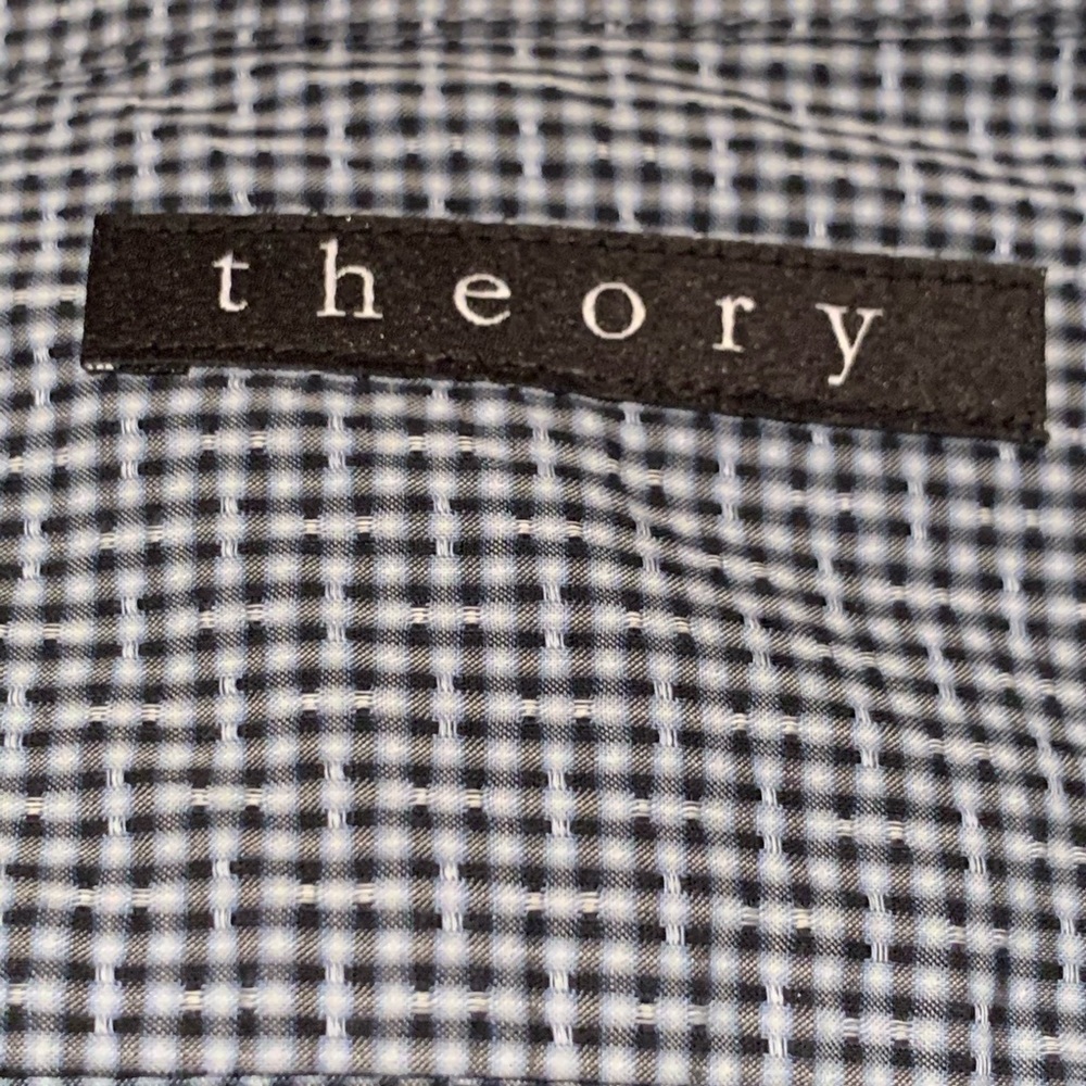 Theory Gray Button Down: Large - image 4